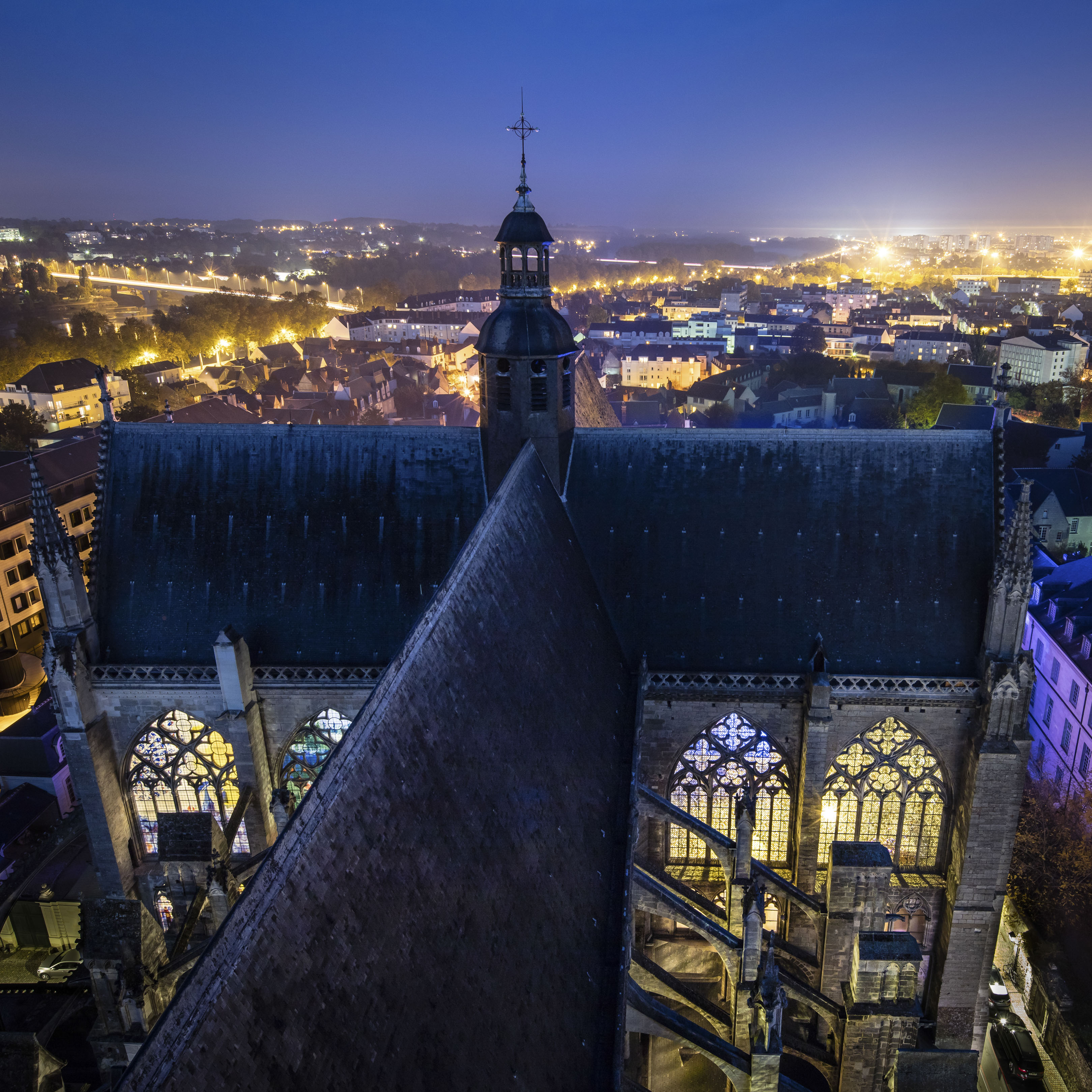 Cathédrale Saint-Gatien, depuis la tour sud - Octobre 2016